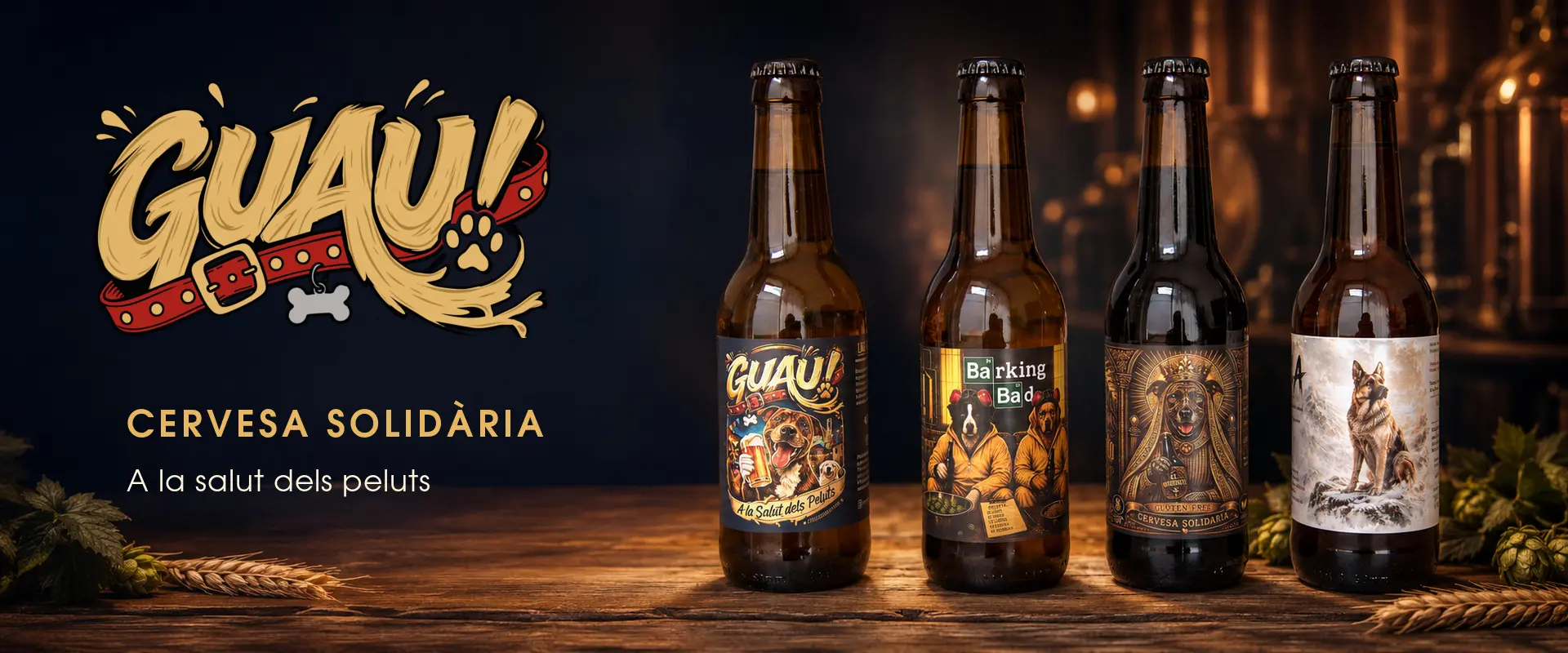 Cervesa solidària GUAU — A la salut dels peluts